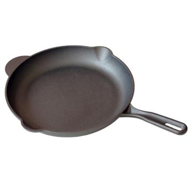 China Grill Steak Pan Cast Iron Skillet Non Stick Non-Stick Viable Frying Pan for sale