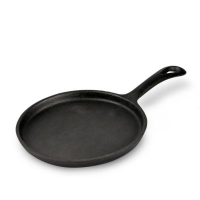 China Fashionable Best Selling High Quality Easy Cast Iron Frying Pan Handle Round Griddle Steak Pan YQ-C027 for sale