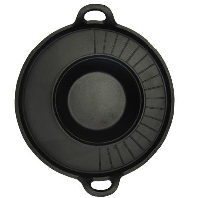 China Cast Iron Frying Pan 35 Cm Tray Grilled Shabu Sustainable Cooking One Pot Bakeware Grill Pan With Pot for sale