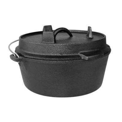 China General use for gas factory outlet outdoor cooking pot and induction cooker dutch oven, cast iron cauldron, cast iron camping pot for sale