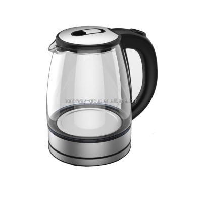 China 360 Degree Base KT-101 Rotating Home Appliances 1.8L Glass Electric Water Kettle for sale