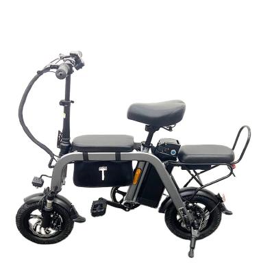 China 15Ah 350W Luxury Power Electric Bicycle 12Inch Capacity Folding Electric Bicycle Rear Drive Electric Bike for sale