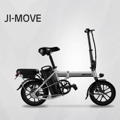 China JI-Motion 14 Inch 48v 15ah Aluminum E-Bike Portable Super Shock Absorbing Battery Folding Electric Bike for sale