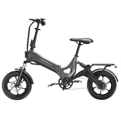 China JIMOVE 16inch Magnesium Alloy 48V 400W Electric City Electric Bike Folding Bicycle 10Ah For Adult for sale