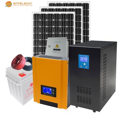 China 8k 220v home hybrid solar system, household energy storage solar system for solar basketball for sale