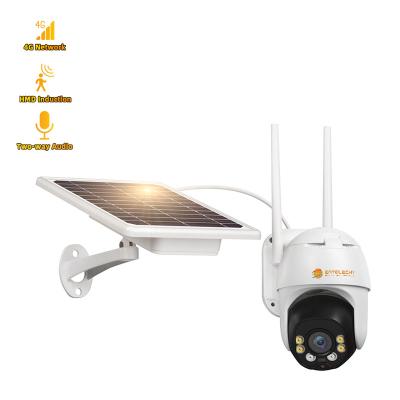 China NIGHT VISION Entelechy Powered Panel solar wifi 4g security cctv camera wireless home outdoor system with sim card, Solar Powered IP Camera for sale