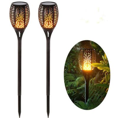 China Outdoor Plastic Garden Decorative LED Flame Solar Light Solar Light for sale