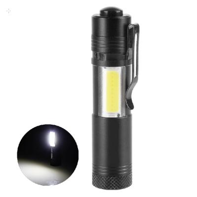 China Emergency Mini AA Aluminum Flashlight LED Hand Light With Work Light for sale