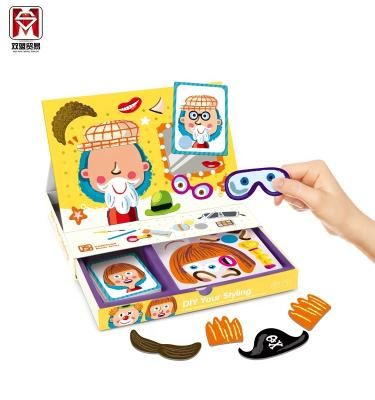 China DIY TOY Magnetic Puzzle Amazon Hot Selling DIY Toys Children Educational Toys Early Learning Magnetic Puzzle Kids Sticker Games for sale