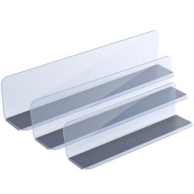 China PVC+ ABS+ Iron Acrylic Transparent Supermarket Wholesale Retail Shelf Divider for sale