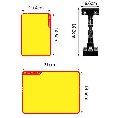 China Supermarket Manufacturing Wholesale Free Samples Plastic Pop Display Clips For Supermarket Display for sale