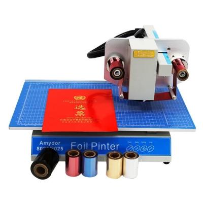 China Garment Shops Foil Printer Digital Hot Stamping Foil Printing Machine Full Automatic Desktop Book Edge Gold Hot Foil Stamping Machine For Sale for sale