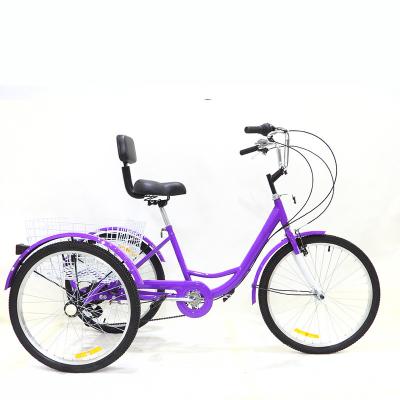 China Aluminum alloy 7 speed adult tricycle, 24/26 inch adult tricycle with 3 wheel bikes, three wheel bicycles cross tricycle with great shopping for sale