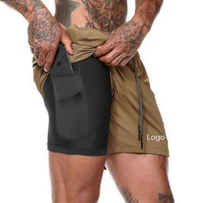 China 2021 Shorts With Pocket , Slim Fit Gym Anti-Wrinkle Private Label Compression Wear Shorts Men Running Abbreviations Men for sale