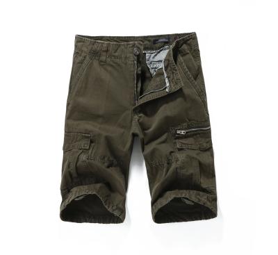 China 2021 Summer New Men's Design Anti-wrinkle Twill Cotton Shorts Zipper Fly Cargo Pants for sale