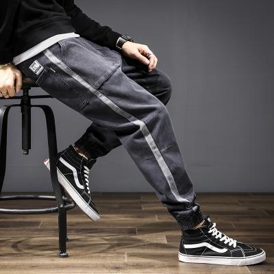 China 2021 Autumn Winter Slim Straight Jeans QUICK DRY High Waist Plus Size Long Casual Men's Jeans for sale