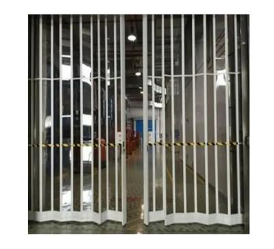 China Cheap Thermal Insulation Commercial Store Sliding Polycarbonate Crystal Folding Door for sale