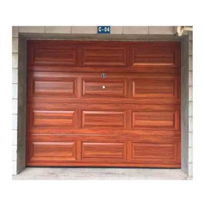 China Heat insulation top sale morden design good quality garage remote control solid wood door for sale