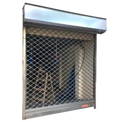 China Anti Theft Anti Theft Automatic Mesh Door Mesh Rolling Shutter Door Special Theft Stainless Steel Net for sale