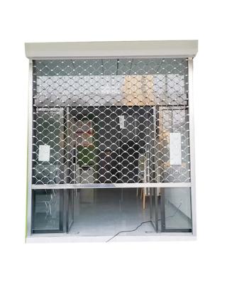 China Modern Anti Theft House Design Of Security Wire Galvanized Steel Mesh Shutter Door , Corrosion Resistance for sale