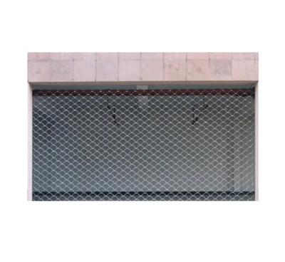 China Permeable Electric Fish-net Shutter Door Stainless Steel Roller Shutter Door Garage Door Anti-theft for sale