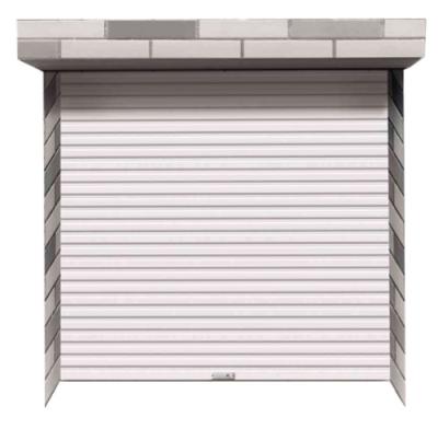 China High quality security electric automatic industrial aluminum roller garage door windproof for sale