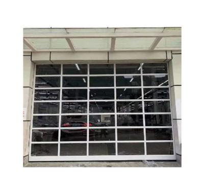 China Anti-theft High Quality Aluminum Frame Fin Garage Reflective Glass Door for sale