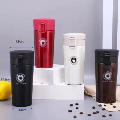 China PORTABLE 380ml Thermos Coffee Cup Tea Mug Double Layer Stainless Steel Vacuum Insulated Metal Thermos Outdoor Sports Water Bottle for sale