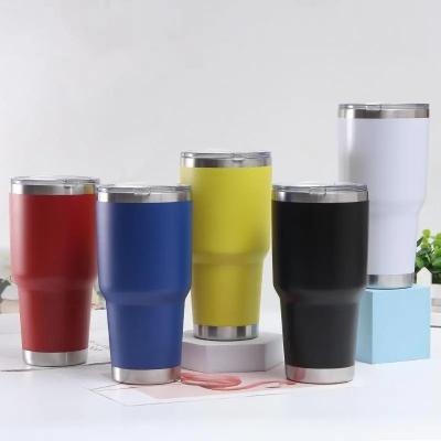 China PORTABLE Stainless Steel Tumblers Vacuum Flasks Yetys Travel Glass Coffee Mug Double Wall Water Thermos Bottle Car Cup Water Bottle for sale