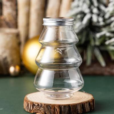 China PORTABLE 6pcs Christmas Tree Sweet Jar Kids Favor DIY Gift Candy Cookie Snack Chocolate Packing New Year Decoration Boxes   4.9  12 Revie for sale