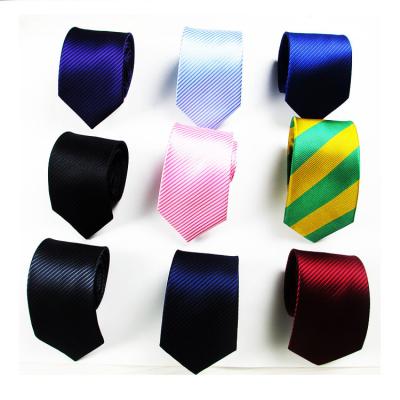 China Striped Business Fashion Men's Purple Solid Color Corporate Loose Multi Polyester Uniform Size Long Strips Suit Tie Business Travel Tie for sale