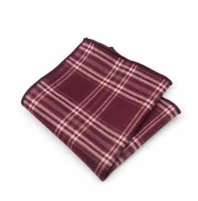 China Cheap Price Jacquard Cotton Neat Pocket Handkerchief 23CM Square Roll Edge for sale