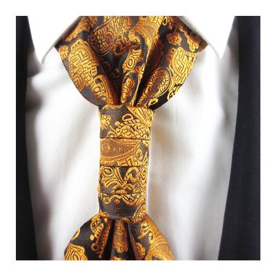 China Wholesale Good Quality High Grade Men's Jacquard Navy Blue Neck Tie Formal Neck Tie for sale