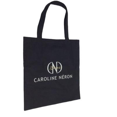 China Shopping 100% Customized Printing Large Size Canvas Eco Friendly Handled Cotton Logo Tote Bag for sale