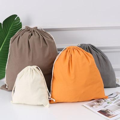 China Customized Eco - Friendly Waterproof Recycling Waist Cotton Drawstring Empty Storage Bag for sale