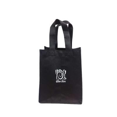 China High Quality Waterproof Recycle Large Size Wine Customized Woven Tote Bag With Color Logo for sale