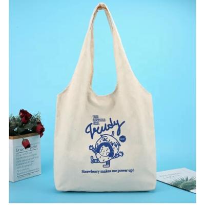 China Promotional Custom Blank Simple Cotton Handled Tote Bags With Custom Printed Logo Reusable Shopping Cotton Canvas Bags for sale