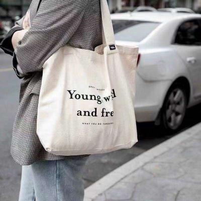 China Promotional Custom Blank Single Canvas Handled Cotton Bags Reusable Shopping Cotton Tote Bags With Custom Printed Log for sale