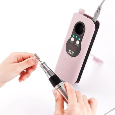 China Beauty Nail Drill Machine Mini Nail File Nail Files 100/180 Micromotor Drill Machine for sale