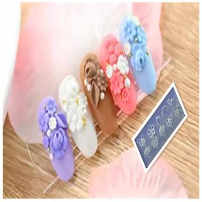 China Easy Nail Art DIY Accessories High Quality Professional Decorations Set Mold Epoxy Decorative Flower Nail Small Fish Shape for sale