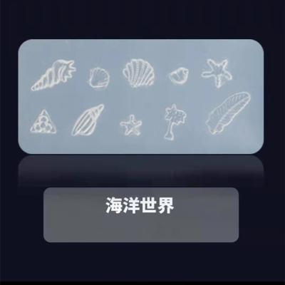 China 3D Nail Decor Carving Popular Builder Mold Nail Art Silicone Mold Carving For Nail Decoration RT154-RT355 MO 19 style for sale