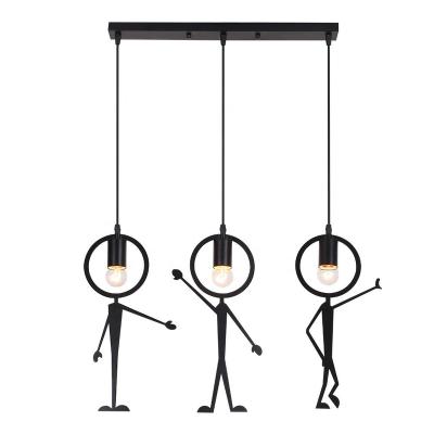 China Modern E27 LED Metal Men's Pendant Light 3AM For Canteen Living Room Bedroom Hotel Bar Cabin Lodge Night Decoration Modern Design for sale