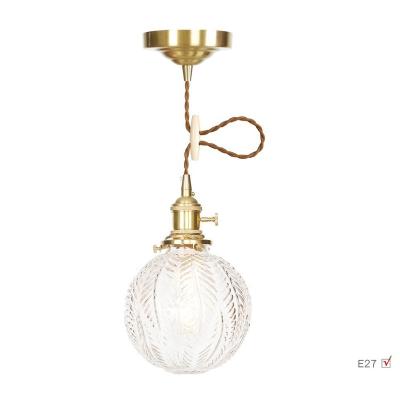 China Contemporary Pendant Light Glass Shade E27 LED Lamp For Living Attic Canteen Dining Room Hotel Cabin Bar Lobby Decor Vintage Style for sale