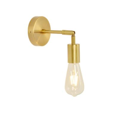 China Post Modern Wall Lamp 4W LED Wall Light Alloy Brass Base For Bedroom Home Hallway Room Airbnb Lodge Cabin Hotel Retro Country Style Decoration for sale