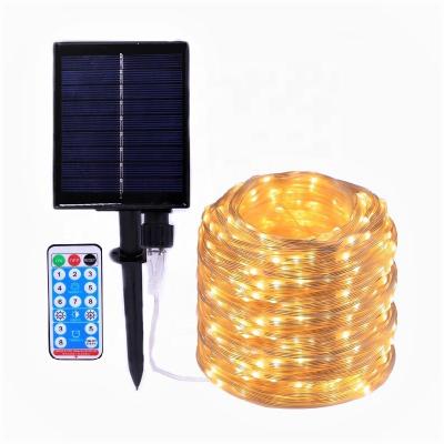 China Solar Garden 100m Rope Light LED Wire String Lights Waterproof 2 Way Patio Deck Hotel Garden Park RV Market Festival Light Exhibition Decor for sale