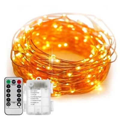 China Warm White RGB LED Copper Wire Lights LED String Fairy Lights with USB 8 Mode Function LED String Fairy Lights for sale