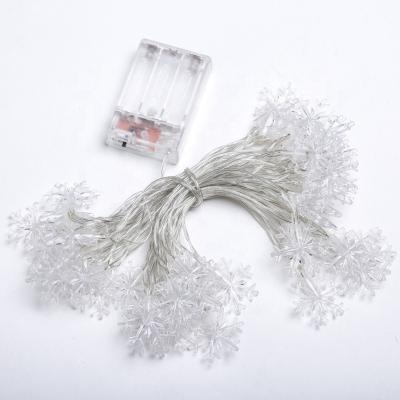 China Fairy Garland Snowflake LED Snowflake String Lights Snow Decoration for Christmas Tree New Year Room Valentine's Day 220V/USB Battery for sale