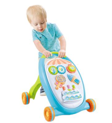 China Baby Pull Musical Toys With Music Toddler Learning Toy Multi Function Standing Walker Learning Baby Car for sale