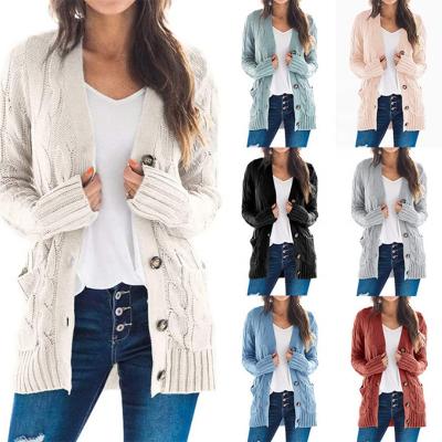 China Wholesale custom chic new design Anti-wrinkle jacket button cardigan women clothing girls casual sweaters for sale