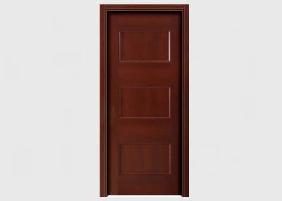 China India Style Wooden Bedroom Door , Solid Ash Frame Apartment Wooden Internal Doors for sale